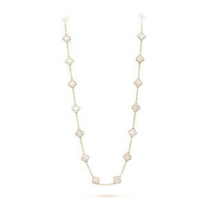 Vintage Alhambra long necklace, 20 motifs