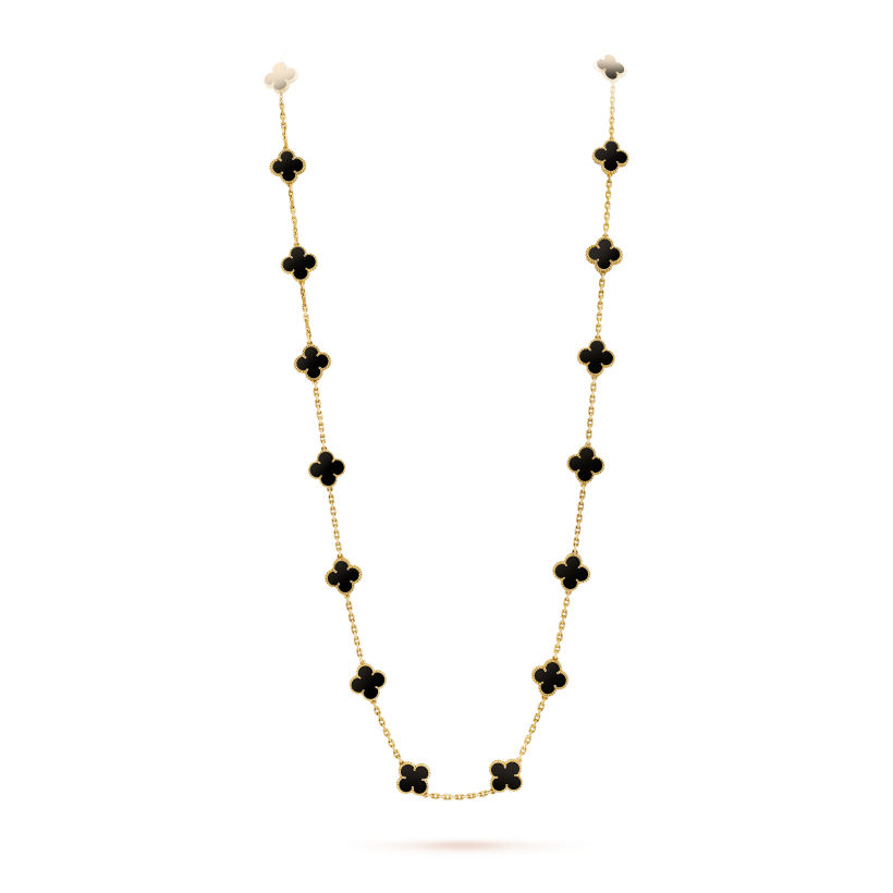 Vintage Alhambra long necklace, 20 motifs