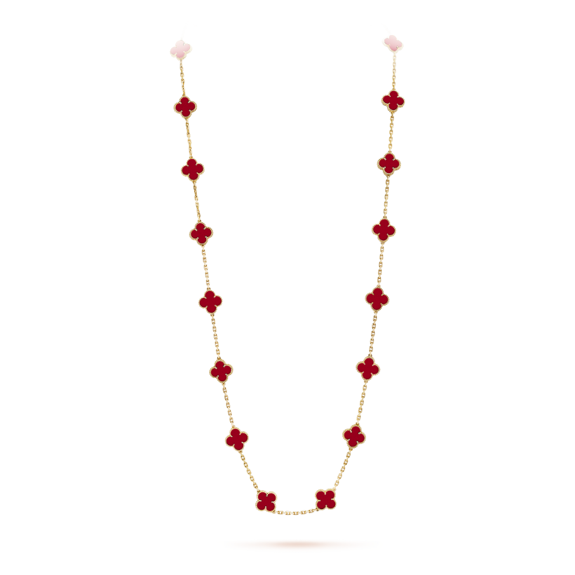 Vintage Alhambra long necklace, 20 motifs