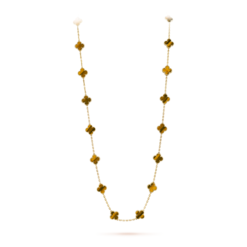 Vintage Alhambra long necklace, 20 motifs