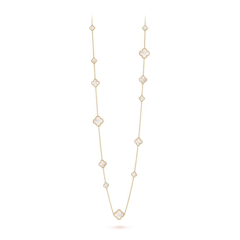 Magic Alhambra long necklace, 16 motifs