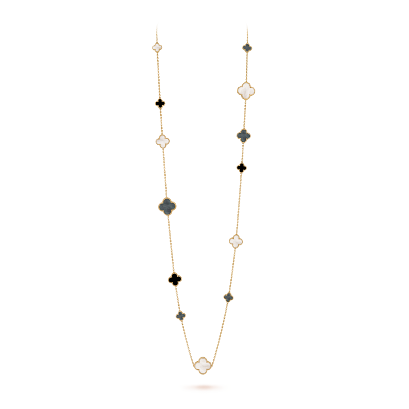 Magic Alhambra long necklace, 16 motifs