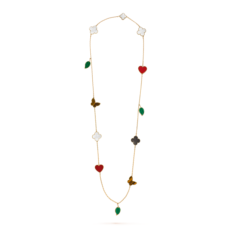 Lucky Alhambra long necklace, 12 motifs