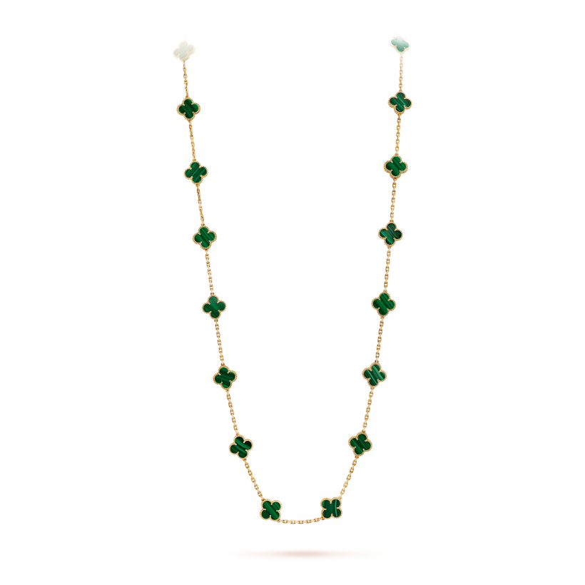 Vintage Alhambra long necklace, 20 motifs