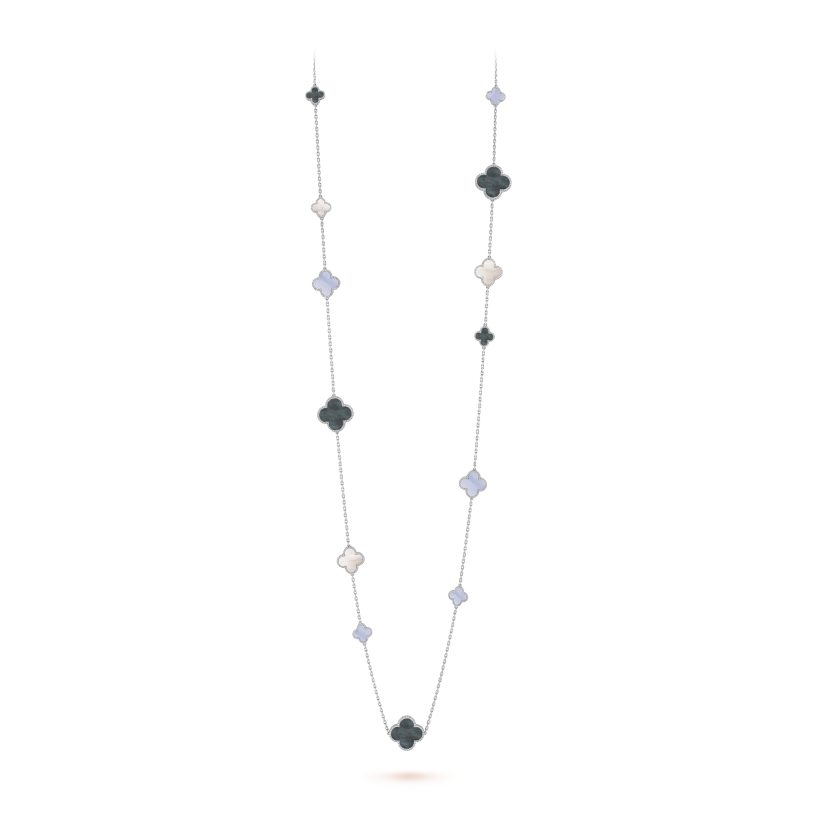 Magic Alhambra long necklace, 16 motifs