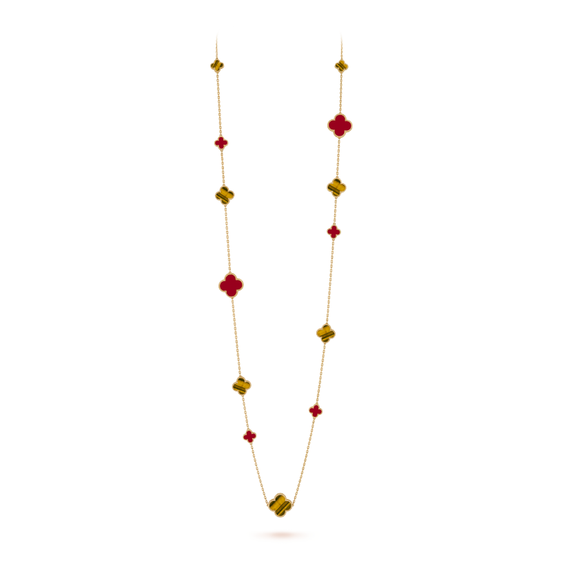 Magic Alhambra long necklace, 16 motifs