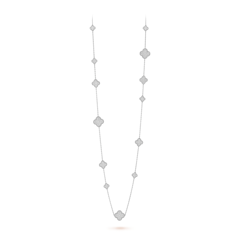 Magic Alhambra long necklace, 16 motifs