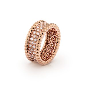 Perl¨¦e diamonds ring, 3 rows