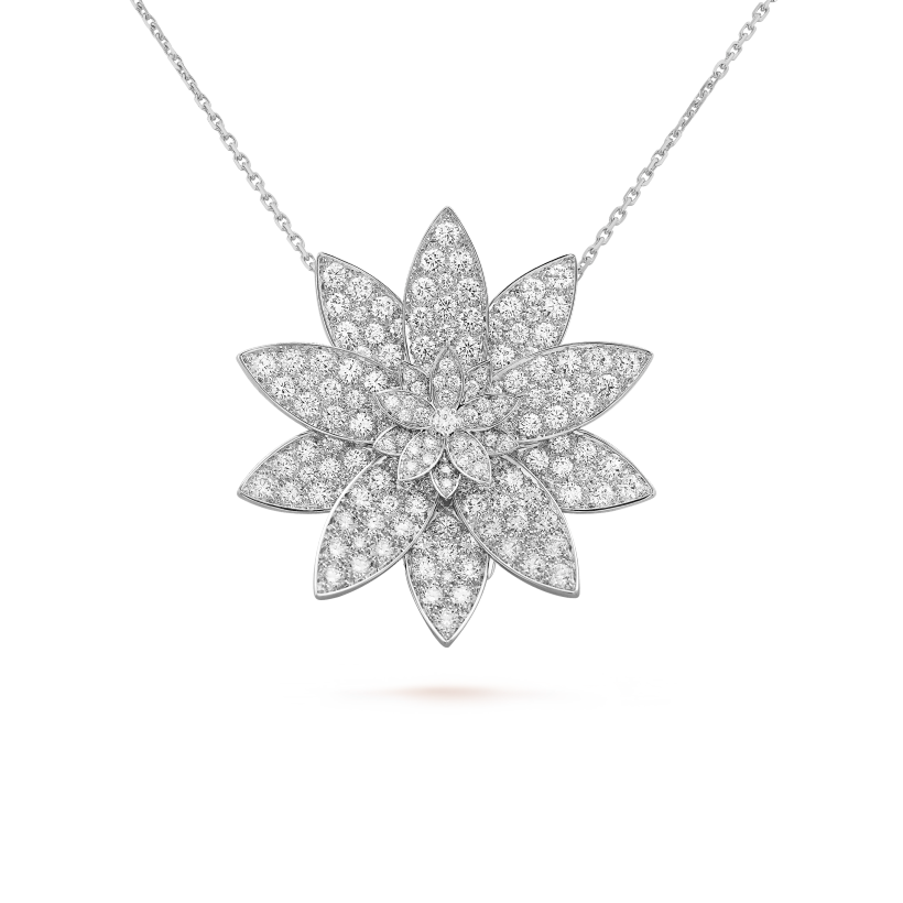 Lotus clip pendant, large model