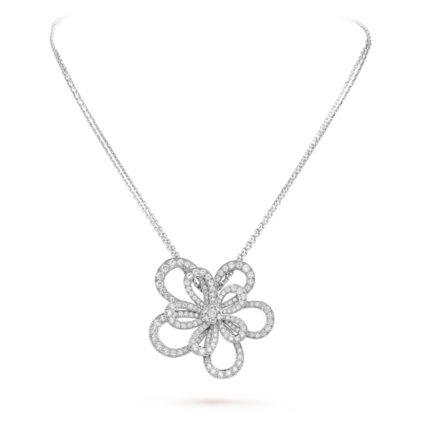 Flowerlace clip and pendant