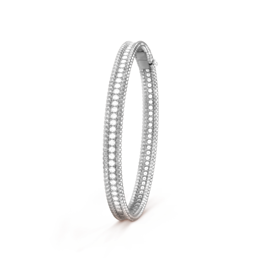 Perl¨¦e diamonds bracelet, 1 row, medium model