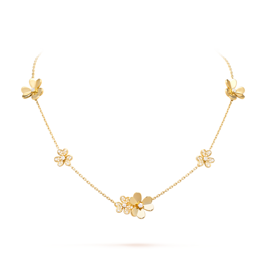 Frivole necklace, 9 flowers