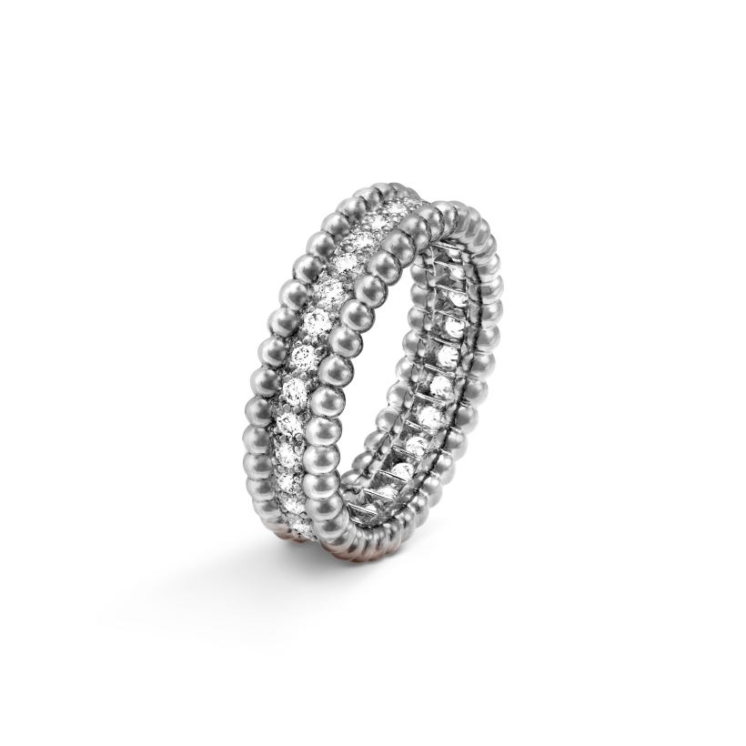 Perl¨¦e diamonds ring, 1 row