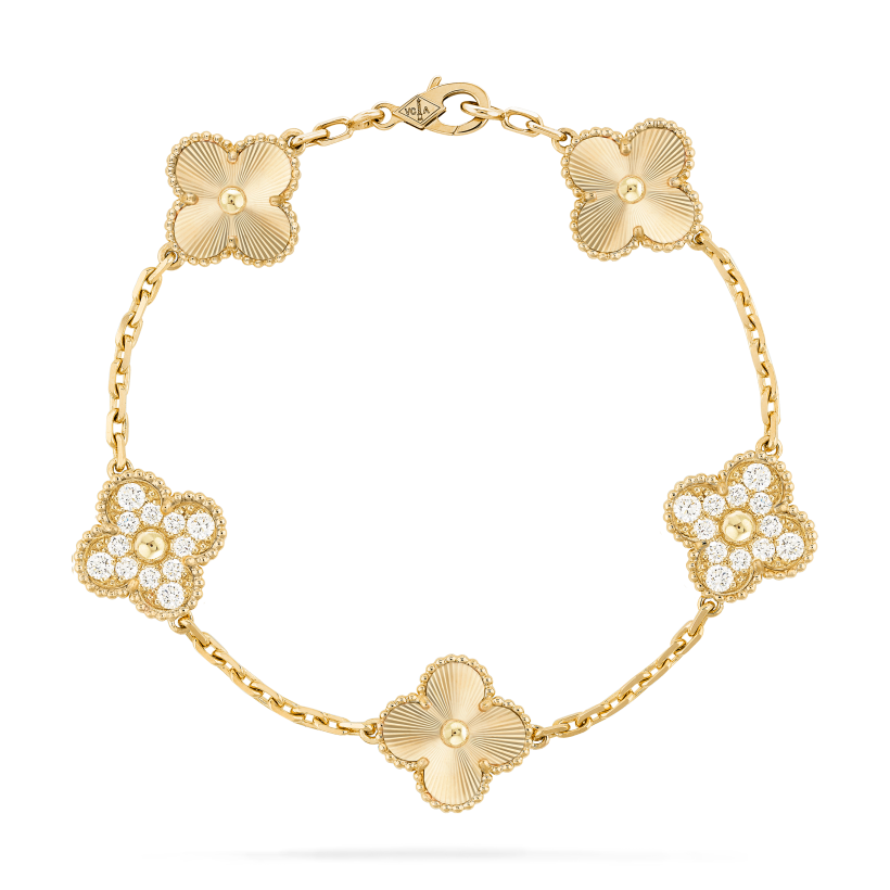 Vintage Alhambra bracelet, 5 motifs