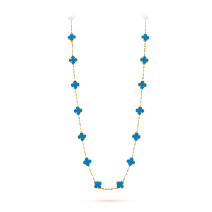 Vintage Alhambra long necklace, 20 motifs