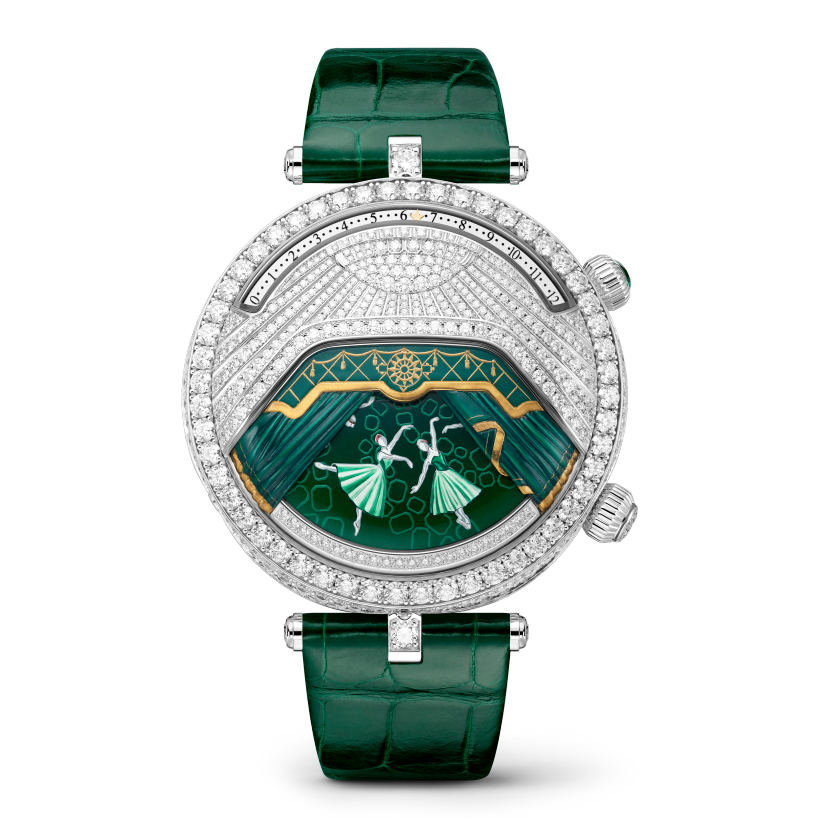 Lady Arpels Ballerine Musicale Emeraude watch