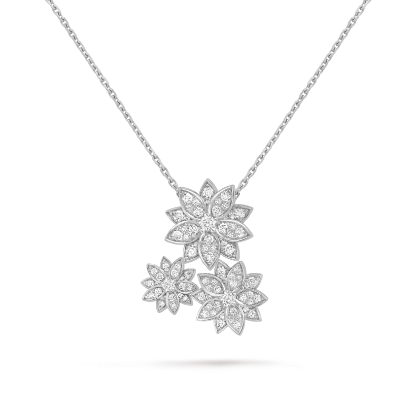 Lotus pendant, 3 flowers