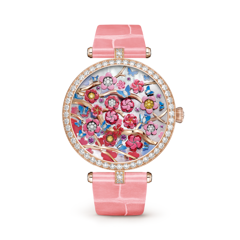 Lady Arpels Heures Florales Cerisier watch