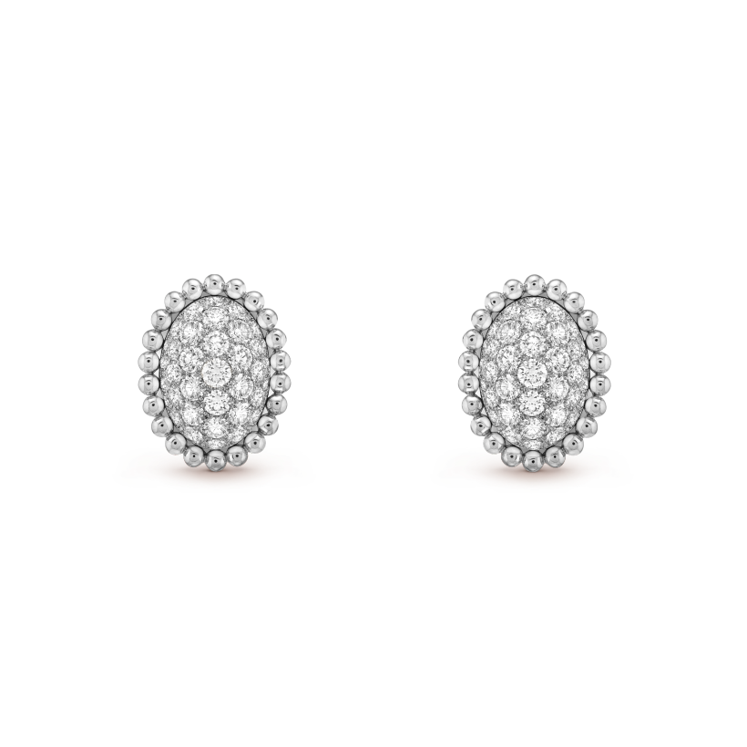 Perl¨¦e diamonds pav¨¦ earrings