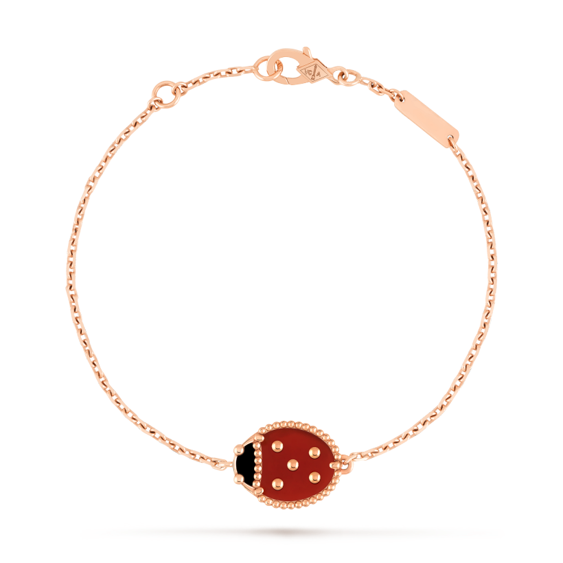 Fauna bracelet, closed wings ladybug