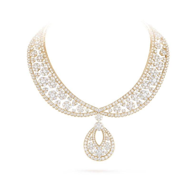 Snowflake collerette transformable necklace