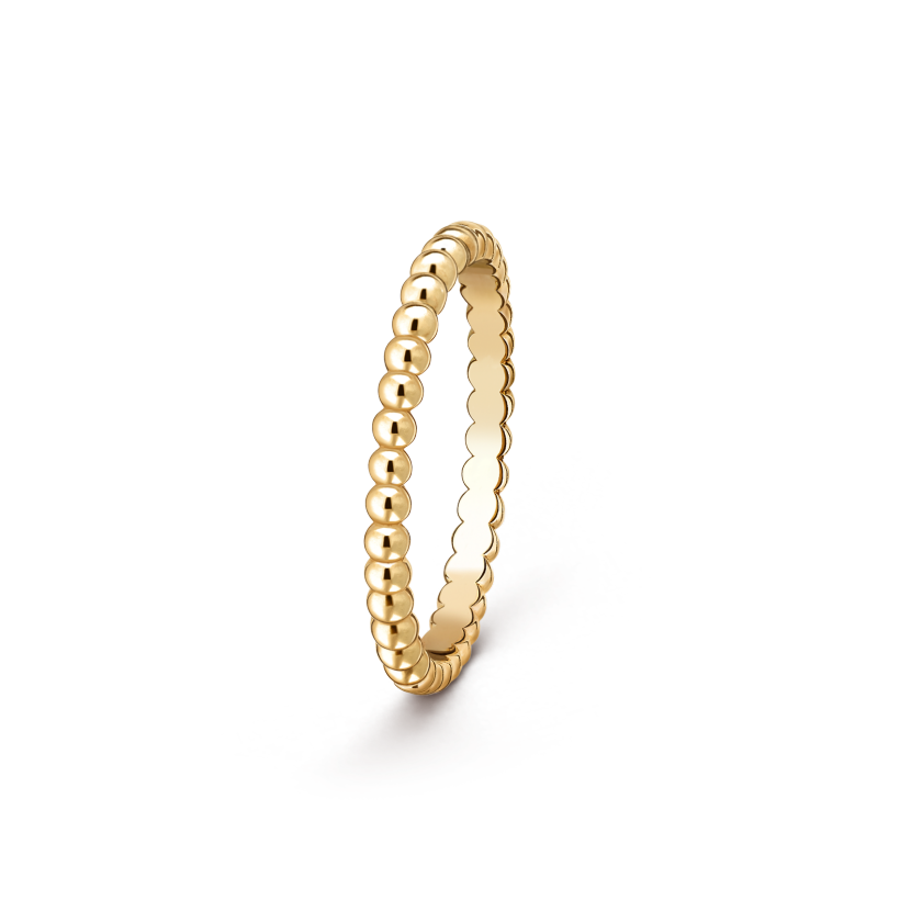 Perl¨¦e pearls of gold ring, small model